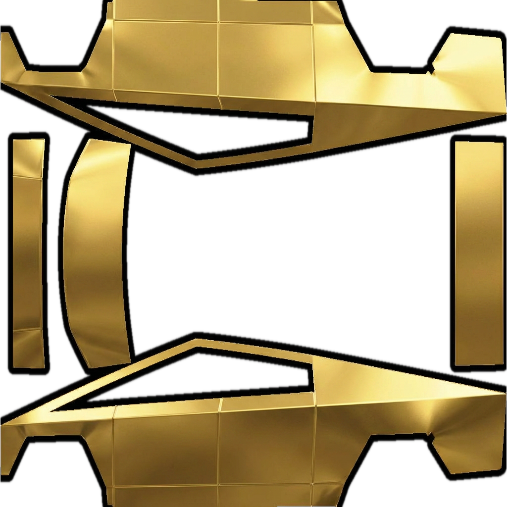 Molten Gold Angular Panels digital skin preview
