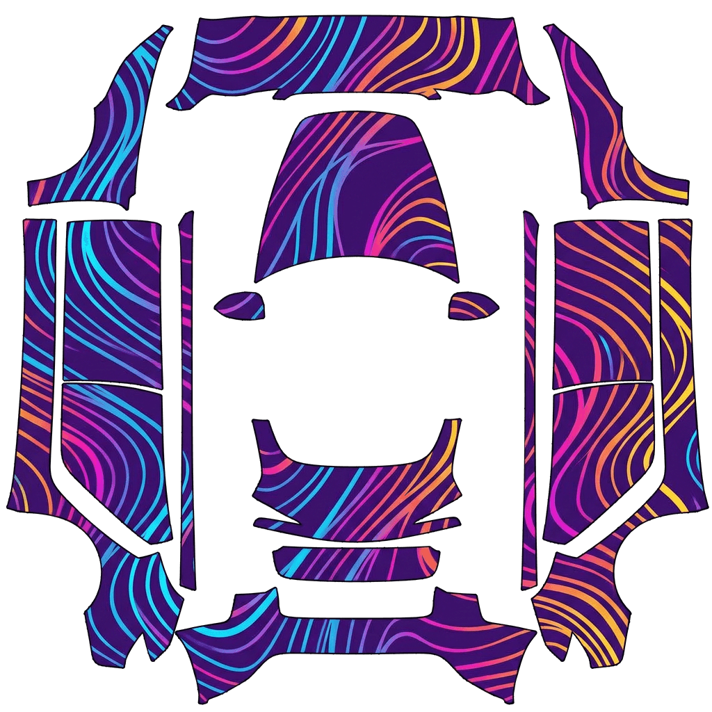 Neon Flow Purple Wrap digital skin preview