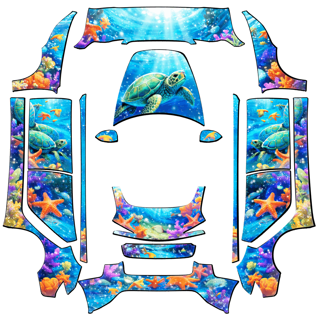 Tropical Reef Turtle Dive digital skin preview
