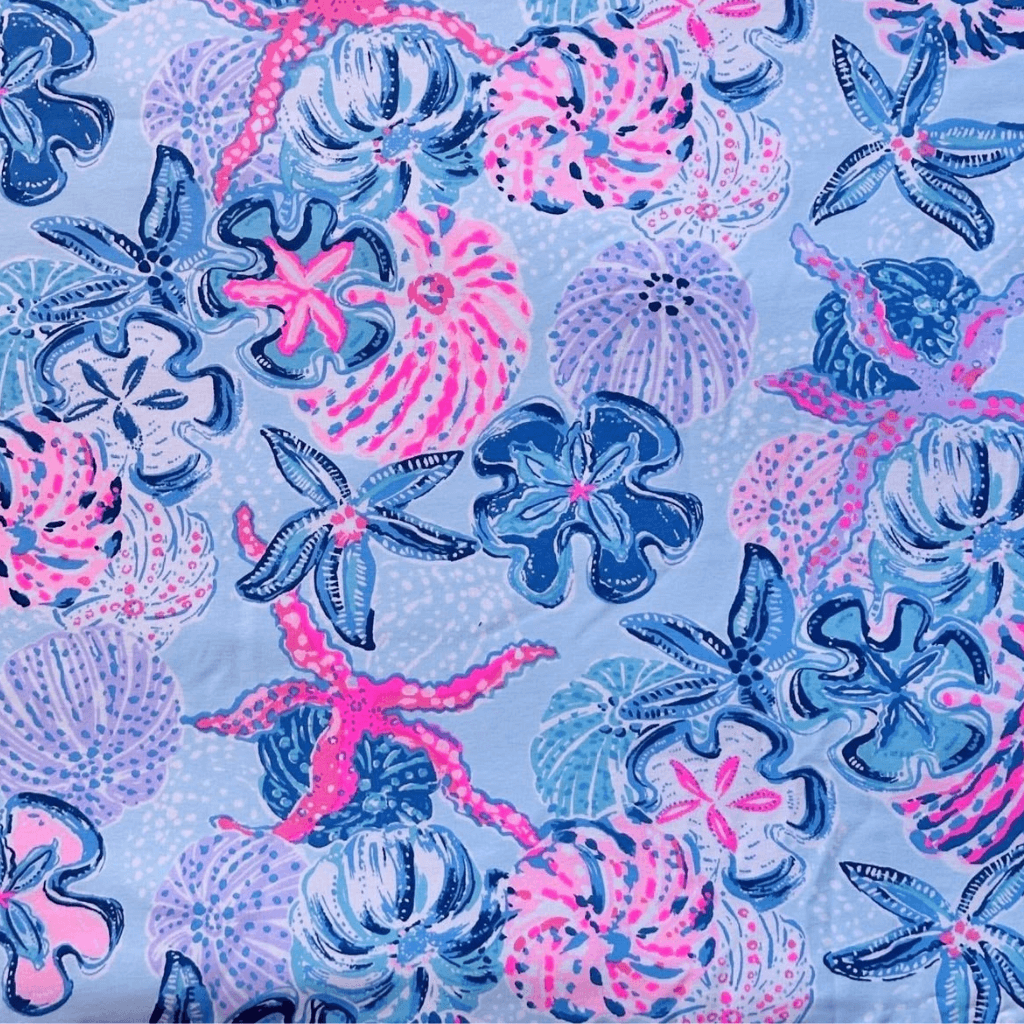 Blue and Pink Botanical Bloom digital skin preview