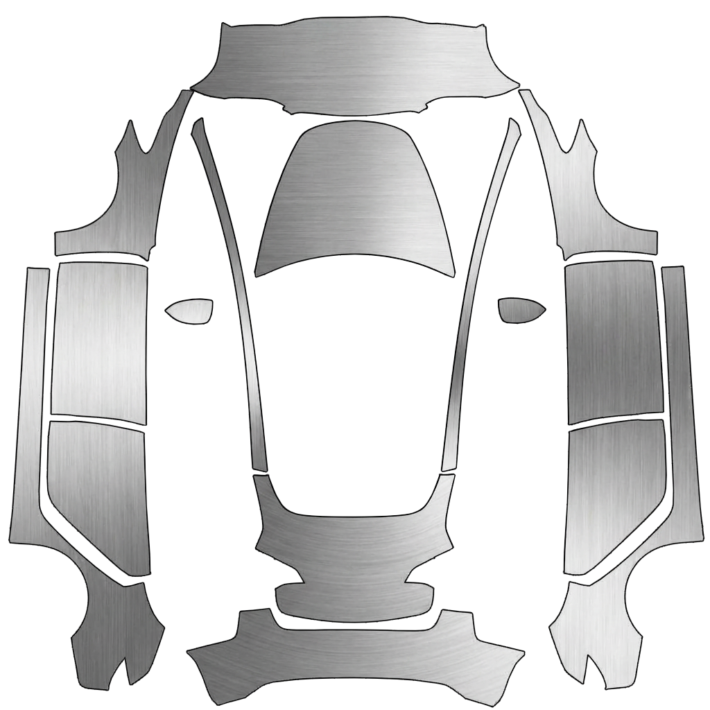 Brushed Silver Metal Panel Set digital skin preview
