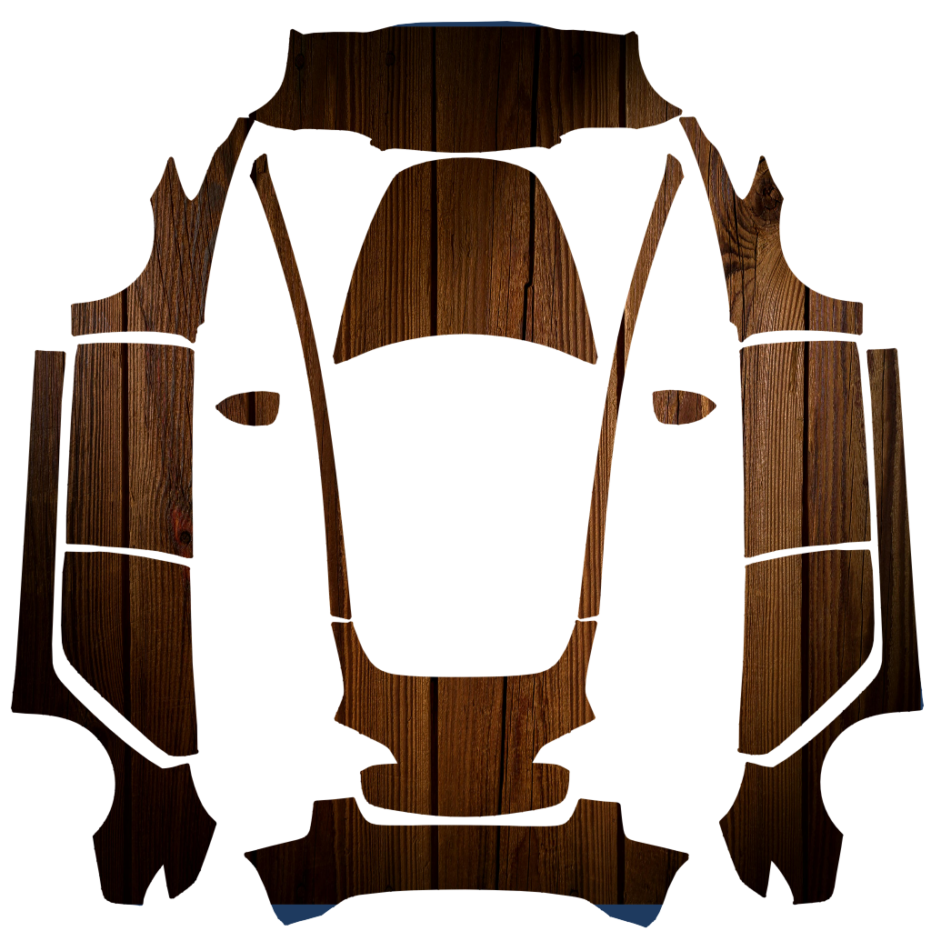 Dark Grain Wood Vehicle Wrap digital skin preview