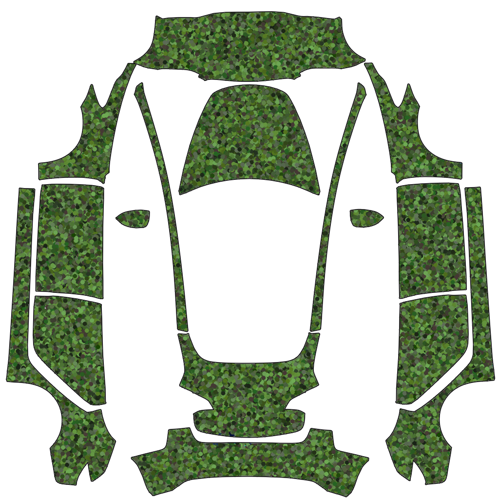 Green Woodland Pixel Camouflage digital skin preview