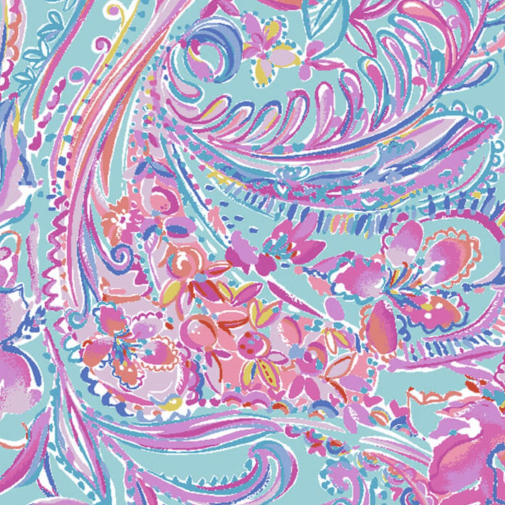 Pastel Paisley Floral Swirl digital skin preview
