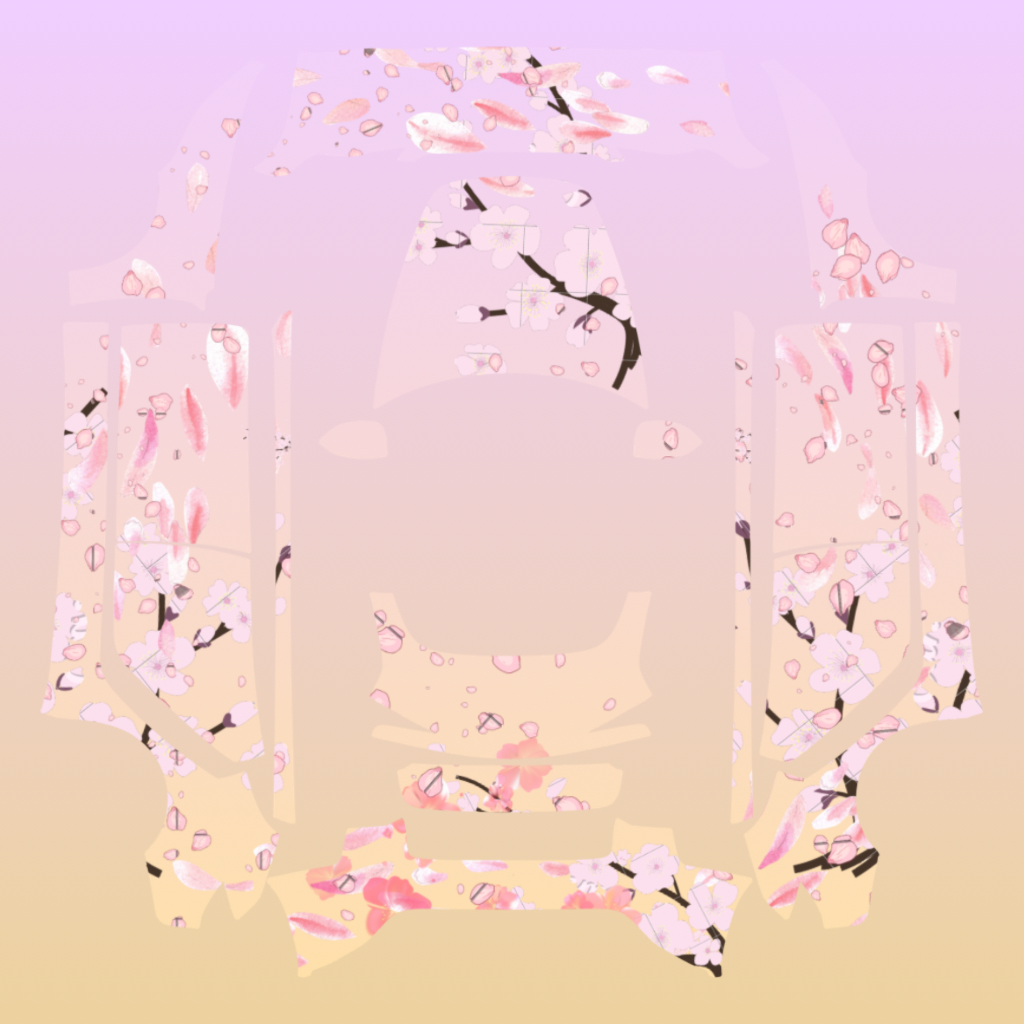 Cherry Blossoms digital skin preview