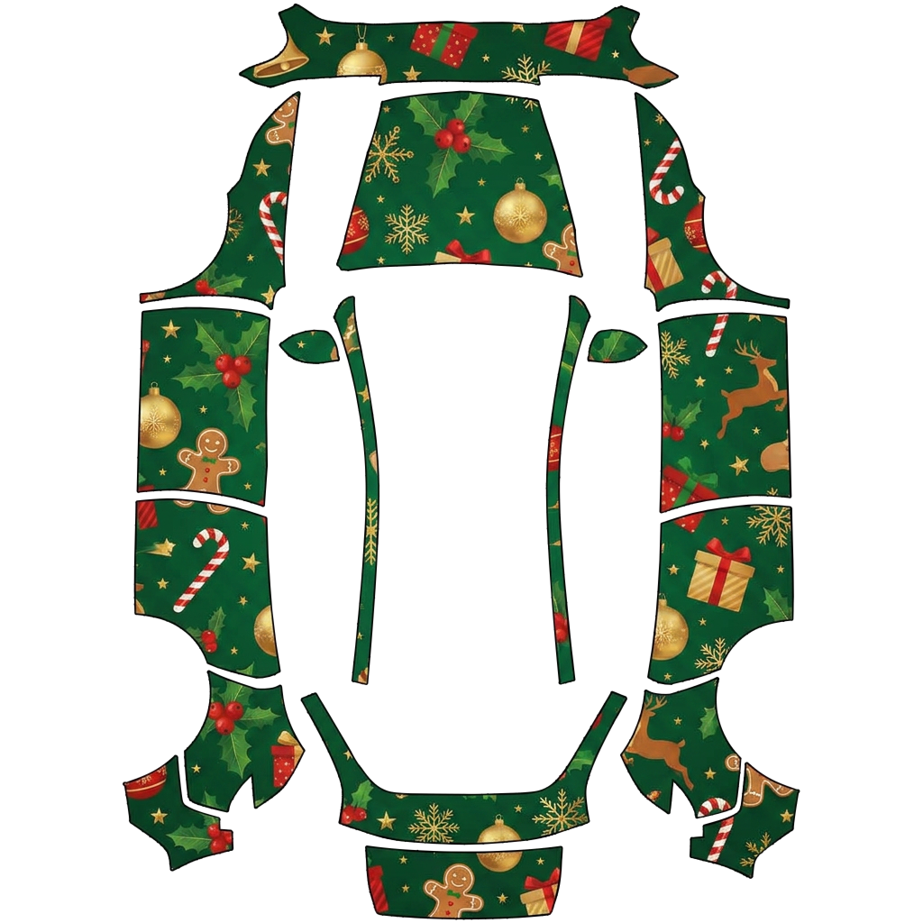 Evergreen Holiday Ornament Pattern digital skin preview