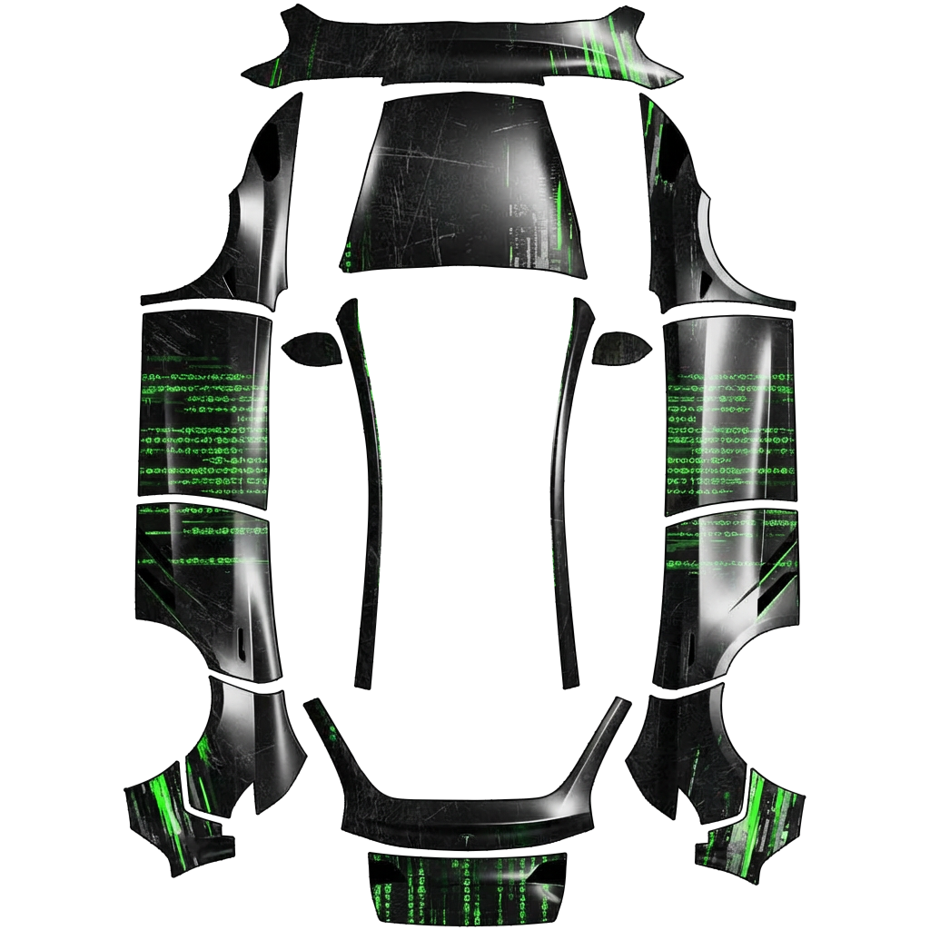 Neon Code Shadow Wrap digital skin preview