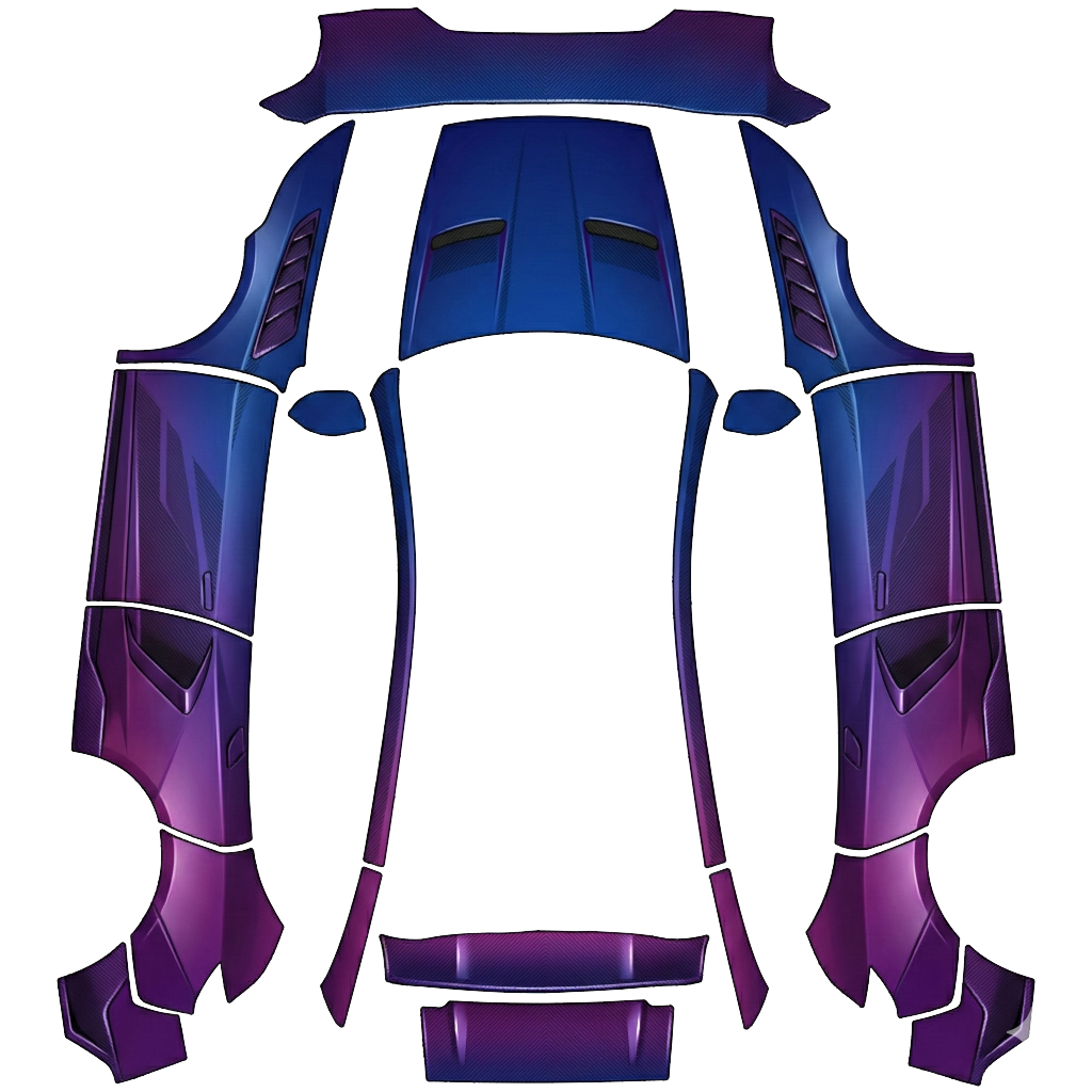 Midnight Violet Facet Wrap digital skin preview