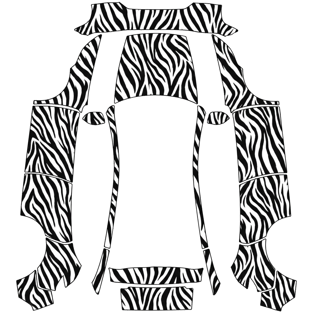 Monochrome Zebra Panel Wrap digital skin preview