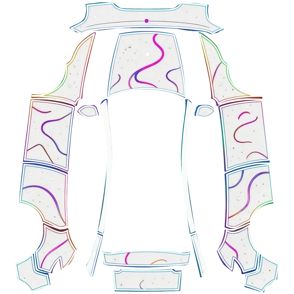 Pastel Linework Panel Set digital skin preview