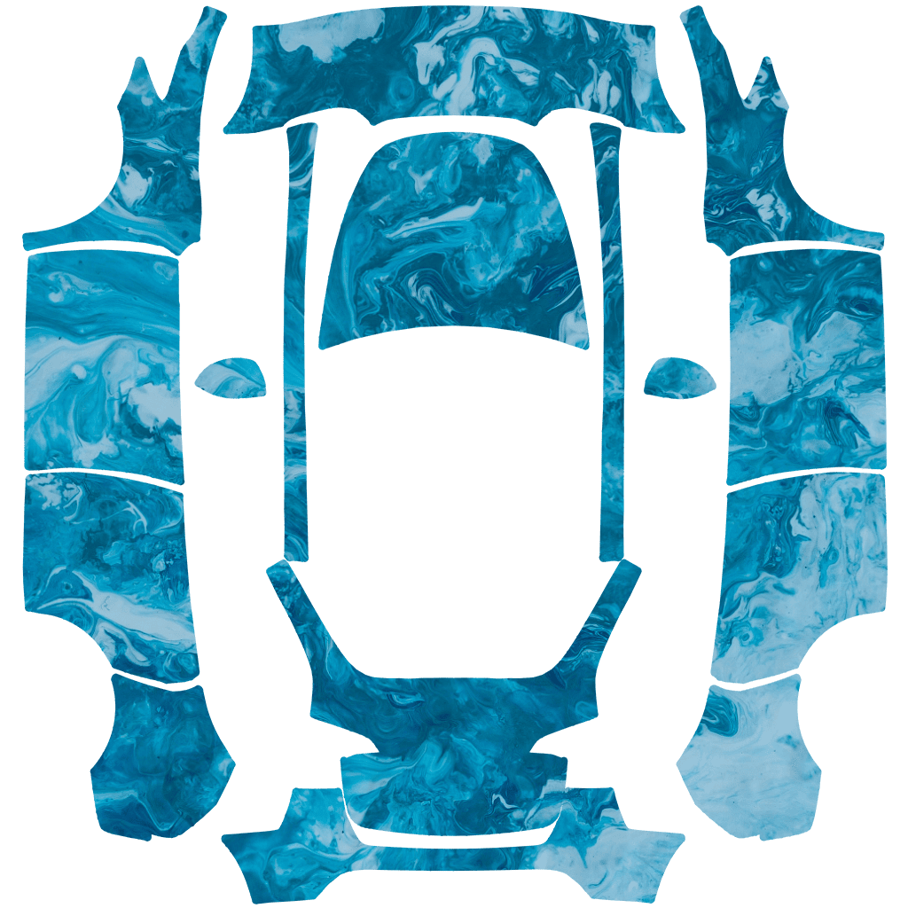 Blue Ocean Marble Panels digital skin preview
