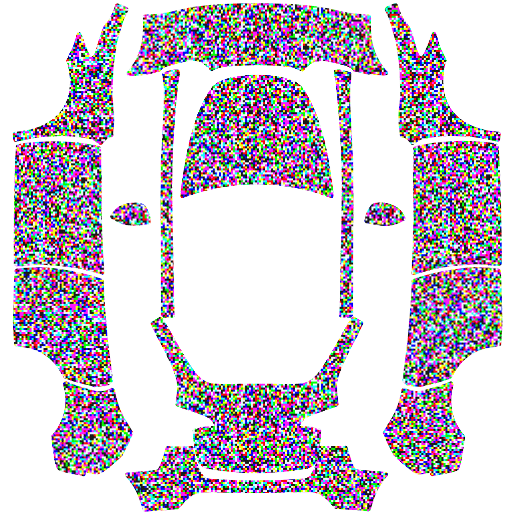 Neon Pixel Confetti Panels digital skin preview