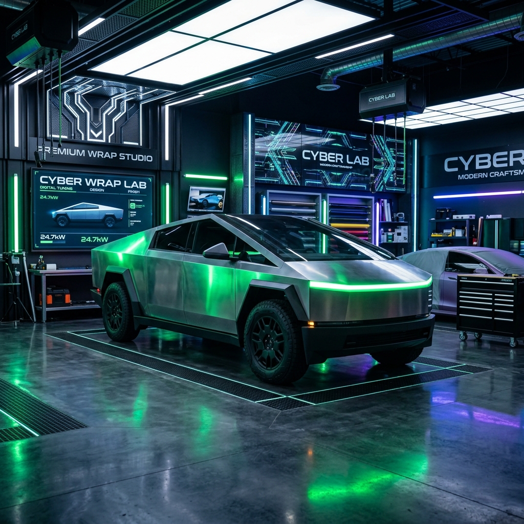 Cybertruck digital skin editor preview