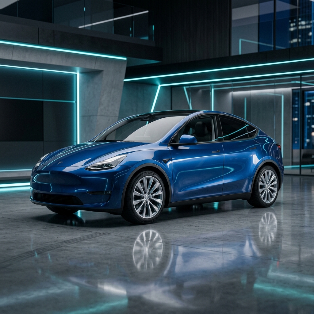 Tesla Model Y Legacy Long Range editor preview